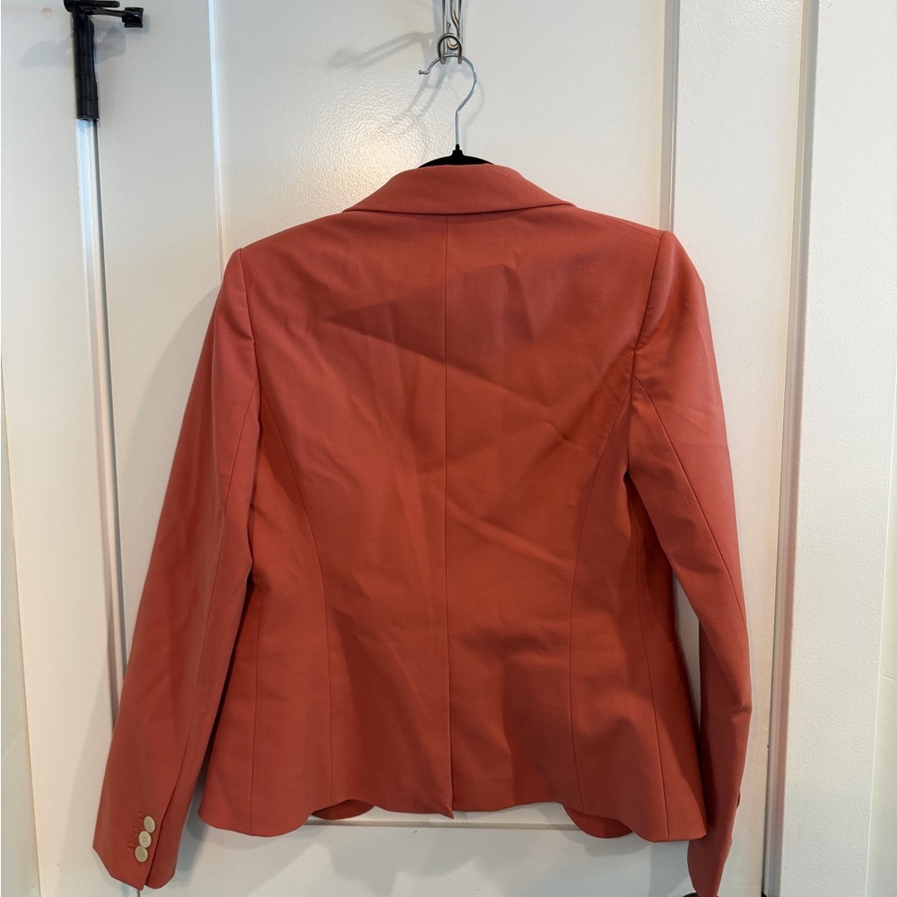 Theory Women's Gabe Sevona Virgin Wool Blazer in Coral *Matching Dress Avail.* - Picture 10 of 10